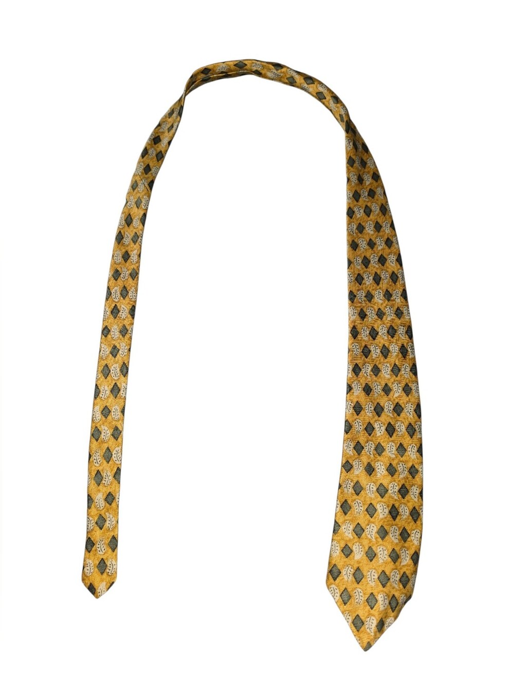 6/8/17. Men's K.E.T.C.H. Yellow Geometric Pattern Tie